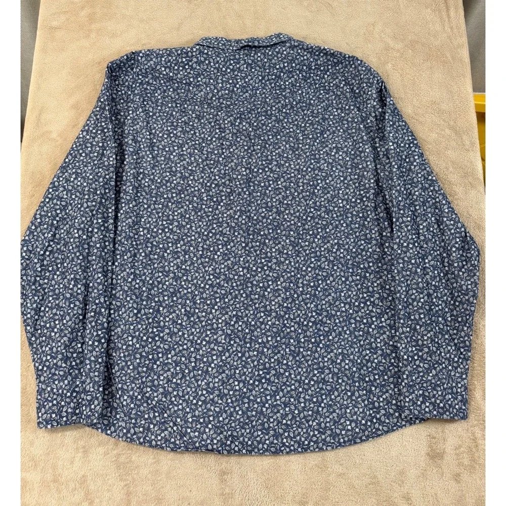 UNTUCKit Lakemont shirt regular fit Mens‎ 3XL Navy Floral Cotton Button Down EUC